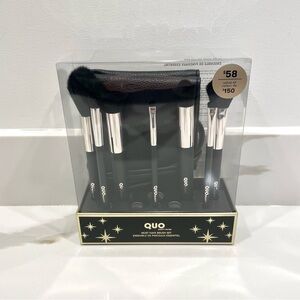 NEW Quo Beauty Must Have Brush Set w/ Pouch